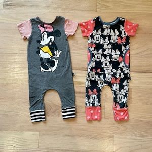 2 Discontinued Rags to Raches Minnie Mouse Rags. Good used condition 6-12 months